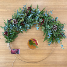 Load image into Gallery viewer, November 10th - Crescent Hoop Wreath Workshop
